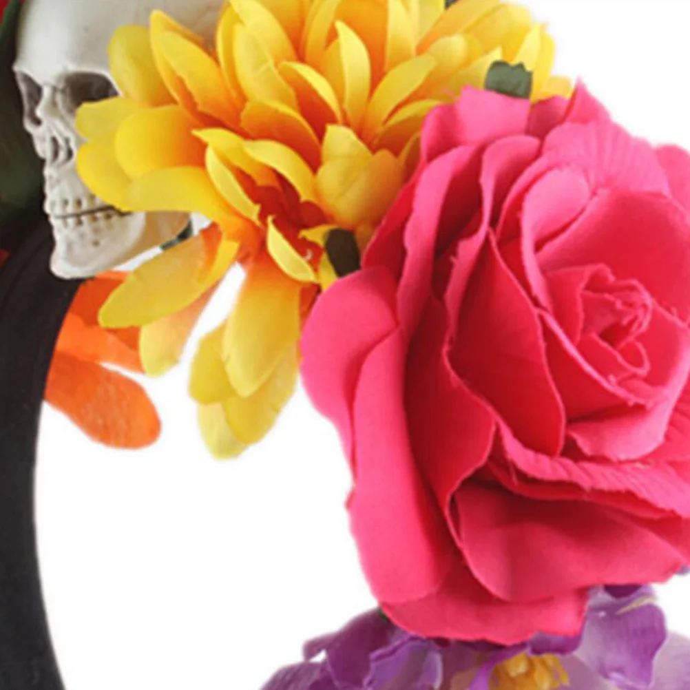

Rose Hair Accessories Lightweight Halloween Skull Headband Party Hoop Photo Prop cosplay Fancy Ball MasqueradeRose