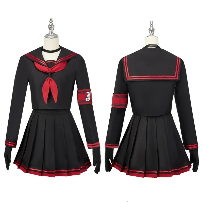 Costume de Cosplay Kenzaki Tsurugi, Nakamasa, Ichika Kuromi, Serika, Projet Japonais JK, Uniforme Sexy, Jupe Trempée d'Halloween pour Femme