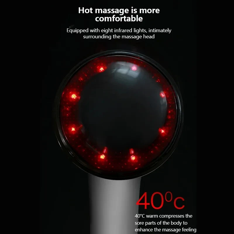 Martello da massaggio elettrico portatile con 8 teste per massaggio antistress per il corpo, per spalle posteriori, per tutto il corpo