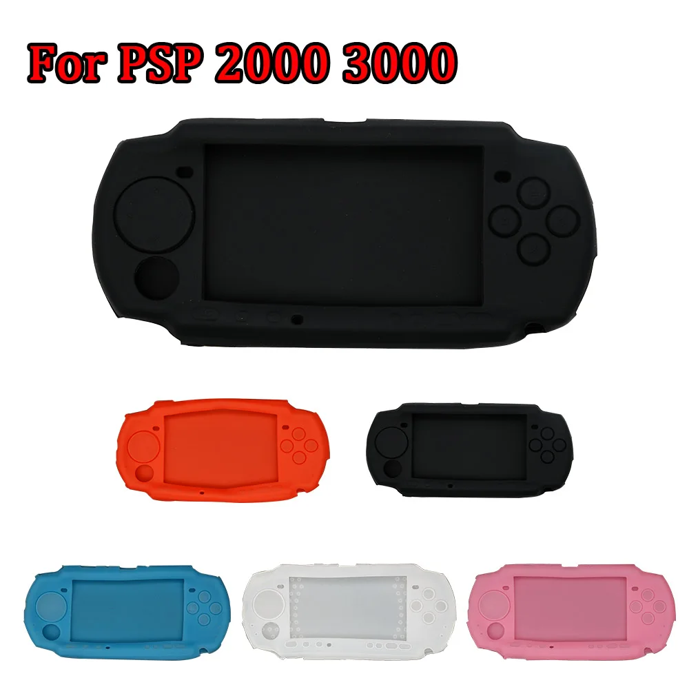 Silicone Case Soft Cover Replacmeent Console Package Dust Jacket for PSP 2000/3000 Protective Accessories 5 Colors Available