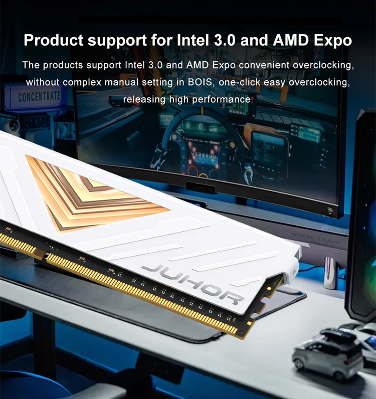 JUHOR DDR5 RAM 16GB 4800MHz 5600MHz 6000MHz Memoria de escritorio