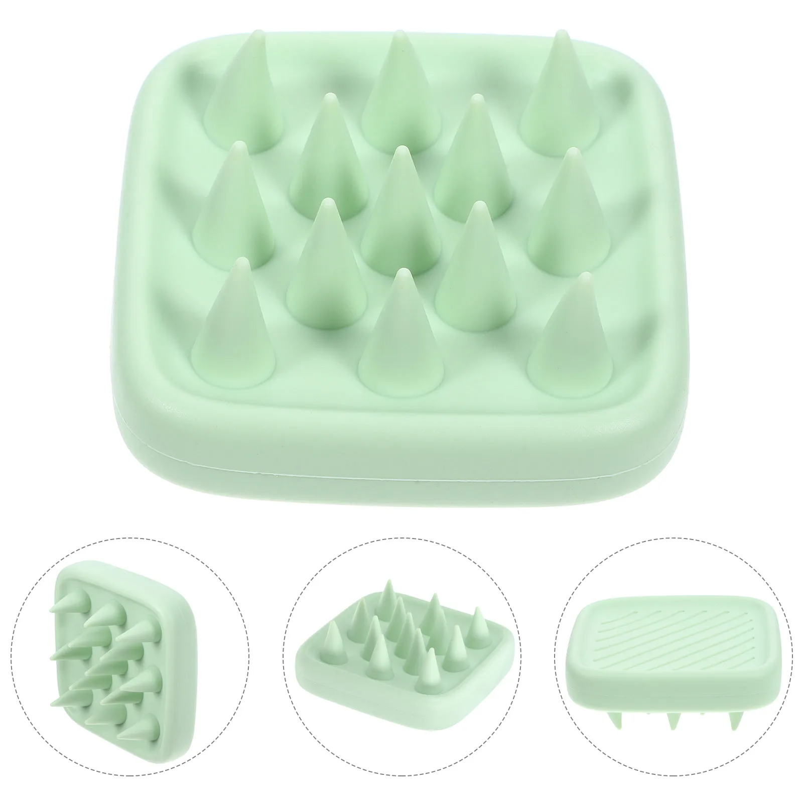 

Silicone Shampoo Brush Scalp Hair Massager Scrubber for Washing Remove The Head