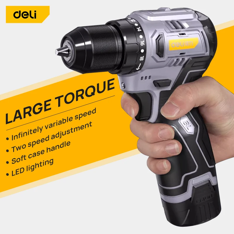 16.8V Cordless Drill Electric Screwdriver Mini Wireless Power Driver DC Lithium-Ion Battery Power Tools