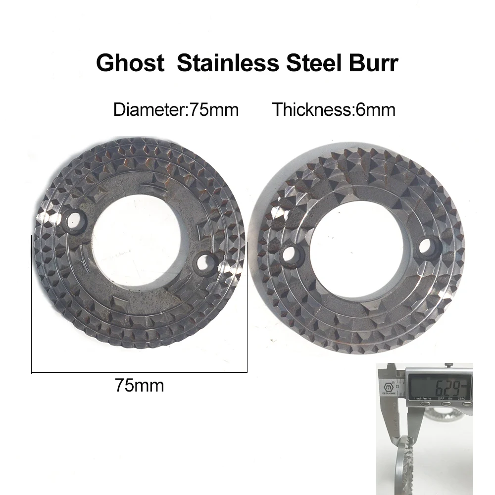 Xeoleo-molinillo de café eléctrico, 75mm, rebaba fantasma, 200W, rebaba de dientes fantasma, molinillo de café para el hogar, máquina de café expreso Miller