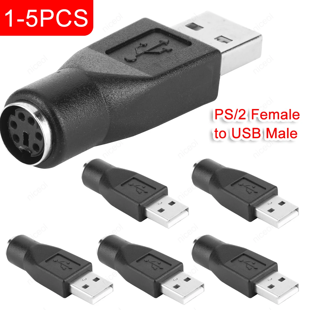 2Pcs PS/2 Female To…