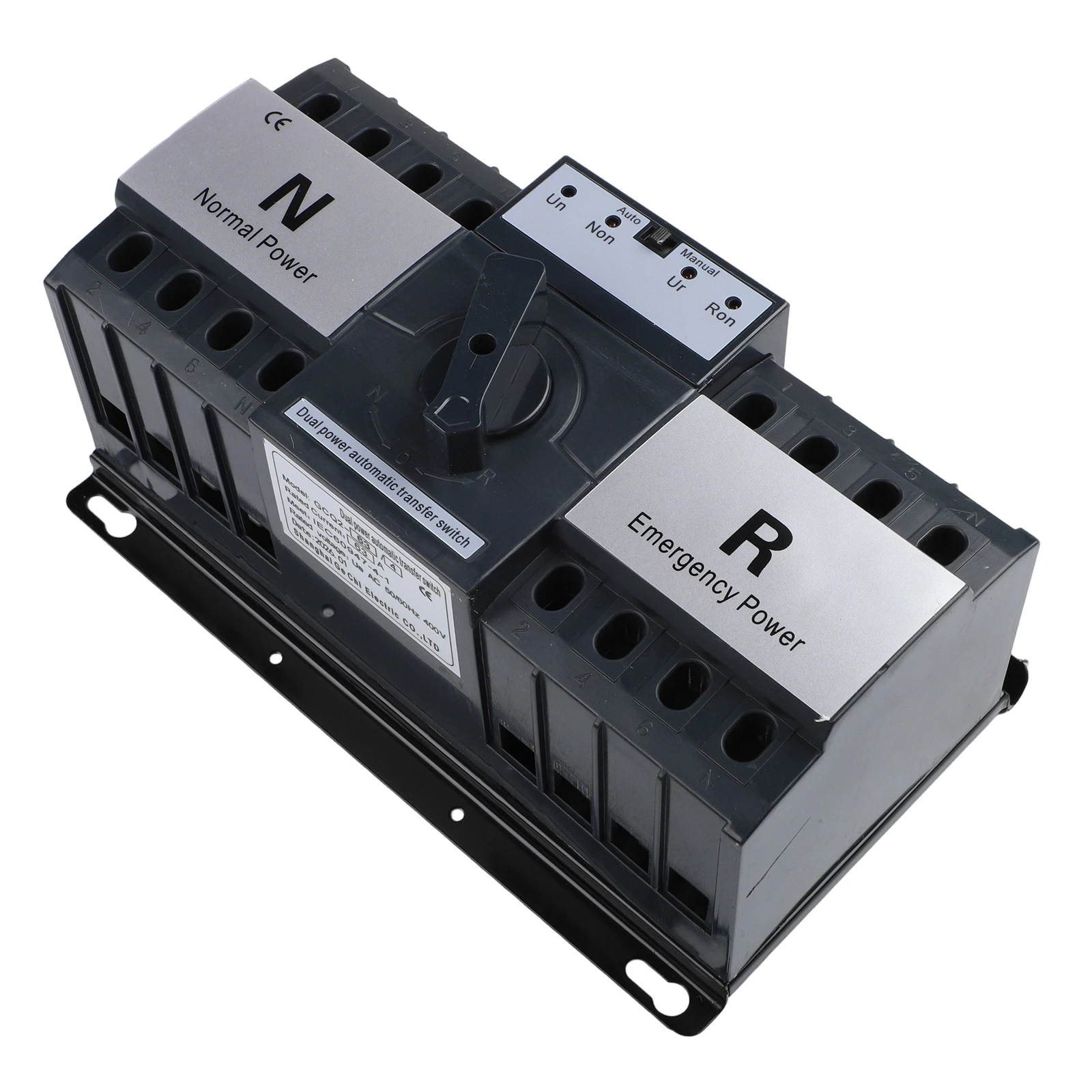 380V 4P 63A Automatic Transfer Switch for ATS Dual Power Supply Designed to Meet For CE Electrical Safety Standards