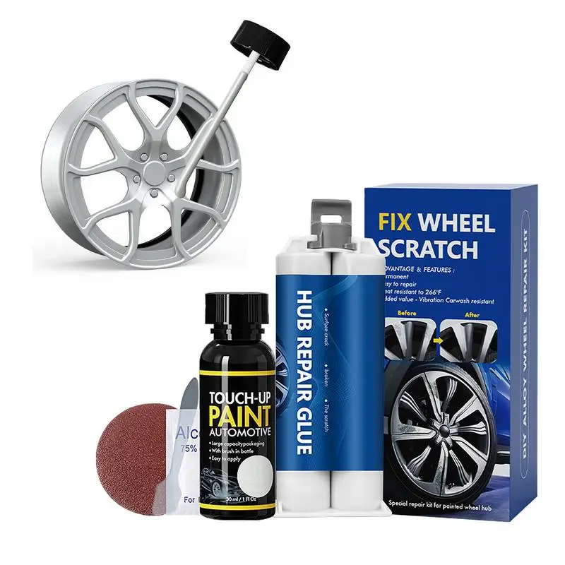 Car Wheel Scratch Repair Tool Set, Fix rápido para as rodas do carro, Veículo Scratch Remover