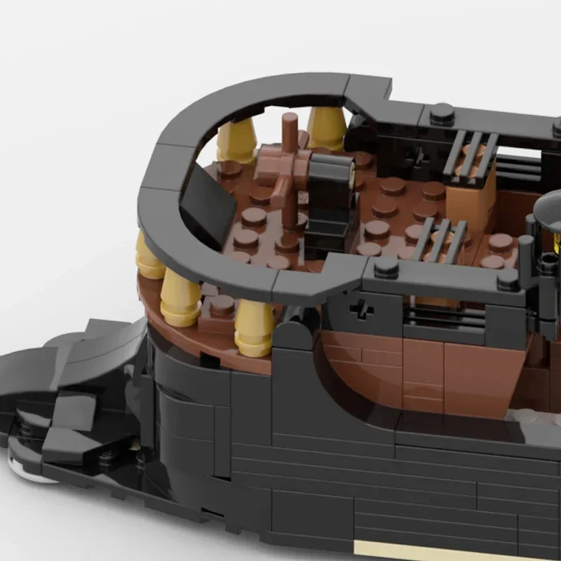 Moc ビルディングレンガ海賊船モデルドックと船技術モジュラーブロックホリデーギフトのおもちゃ子供 DIY セットアセンブリ
