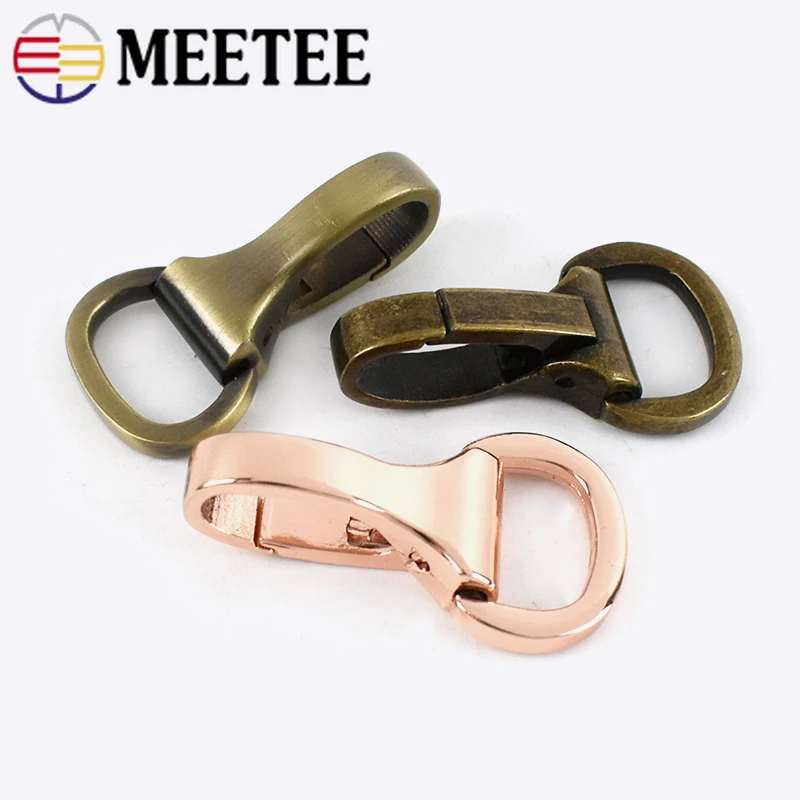 5/10 pz Meetee 15mm borsa in metallo fibbie borsa cinghie catenacci aragosta moschettone collare per cani Clip accessori per il cucito fai da te