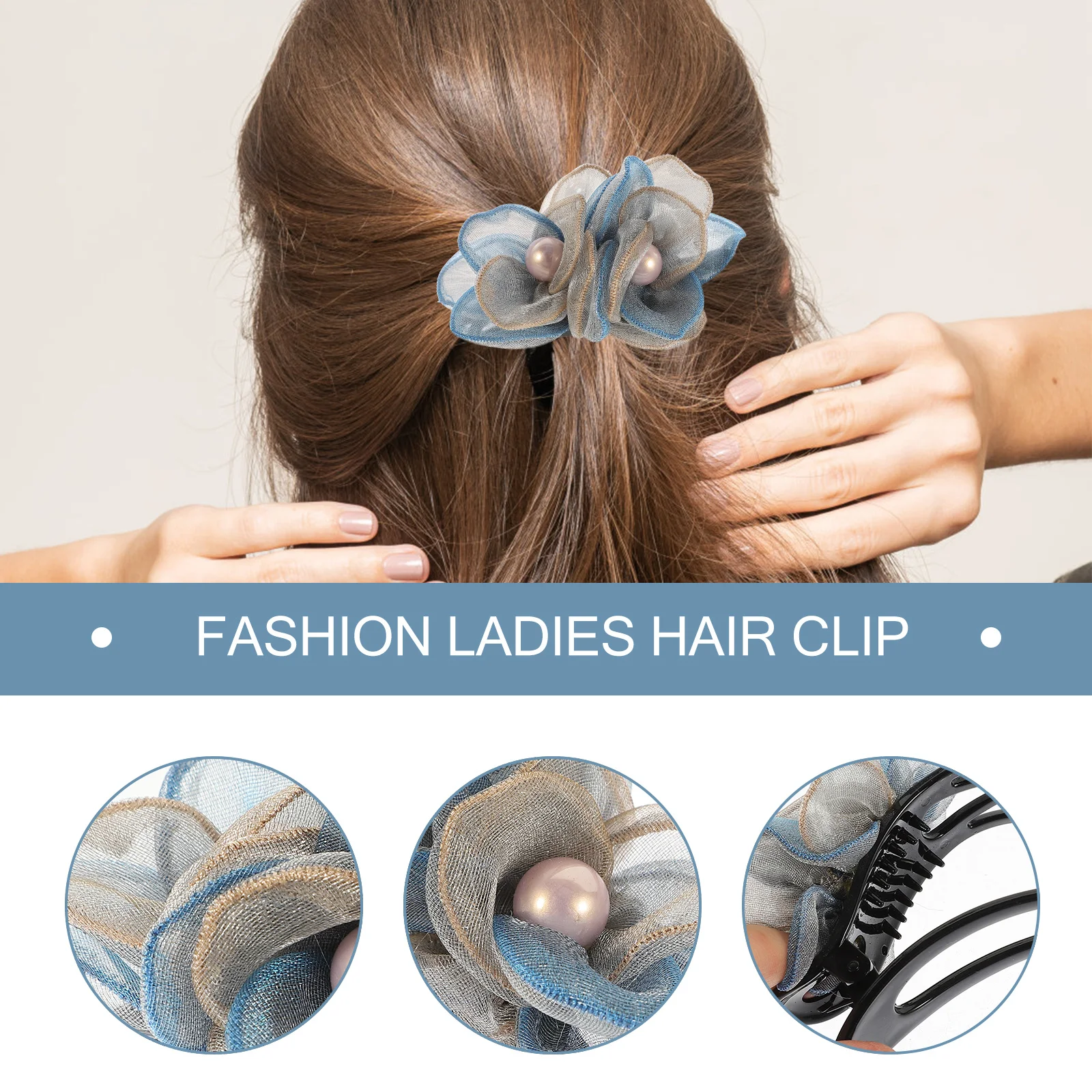 

Tassels Hair Accessories Thin Alligator Clamp for Bun Buckle Clip Side Clips Dressy Flat Claw Duck Billed