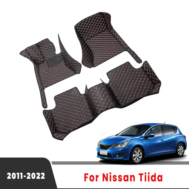 

Автомобильные коврики для Nissan Tiida 2024 2023 2022 2021 2020 2019 2018 2017 2016 2014 2013 2012, автомобильные коврики, водонепроницаемые чехлы