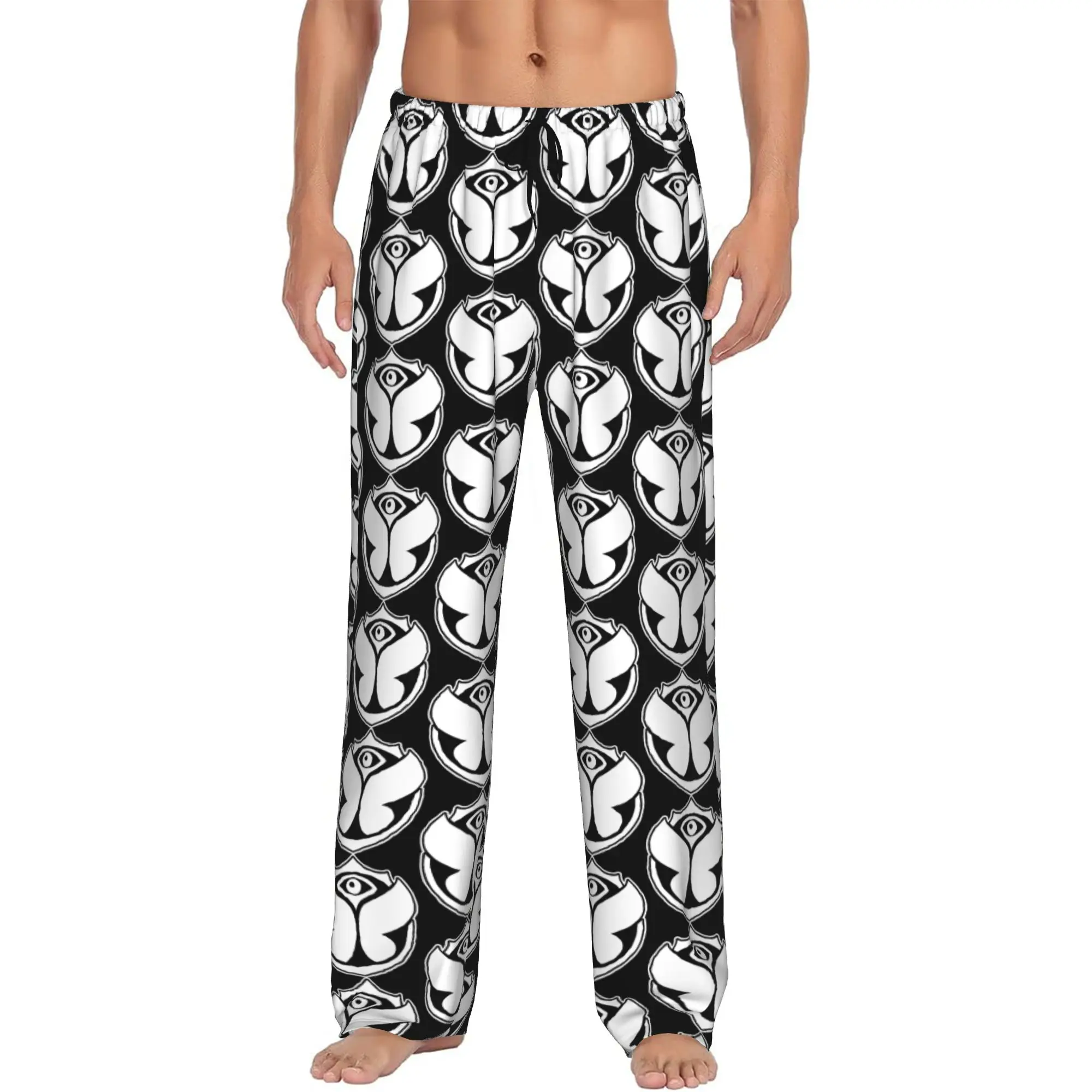 Tomorrowlanded Concert  Pajama Pants for Men Belgian Electronic Music  Lounge Sleep Stretch Sleepwear Bottoms with Pockets