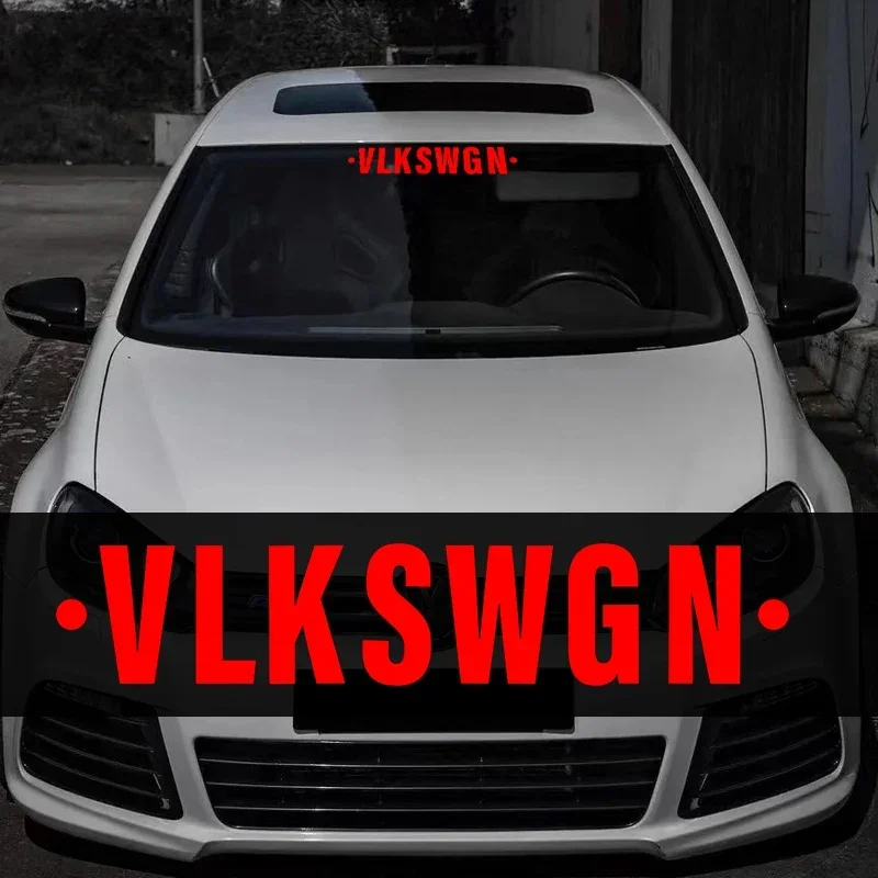 VLKSWGN Car Stickers Auto Front Windshield Rear Window Decal for Volkswagen Golf Mk6 Mk7 R Line GTI Polo Skoda Octavia Seat Leon