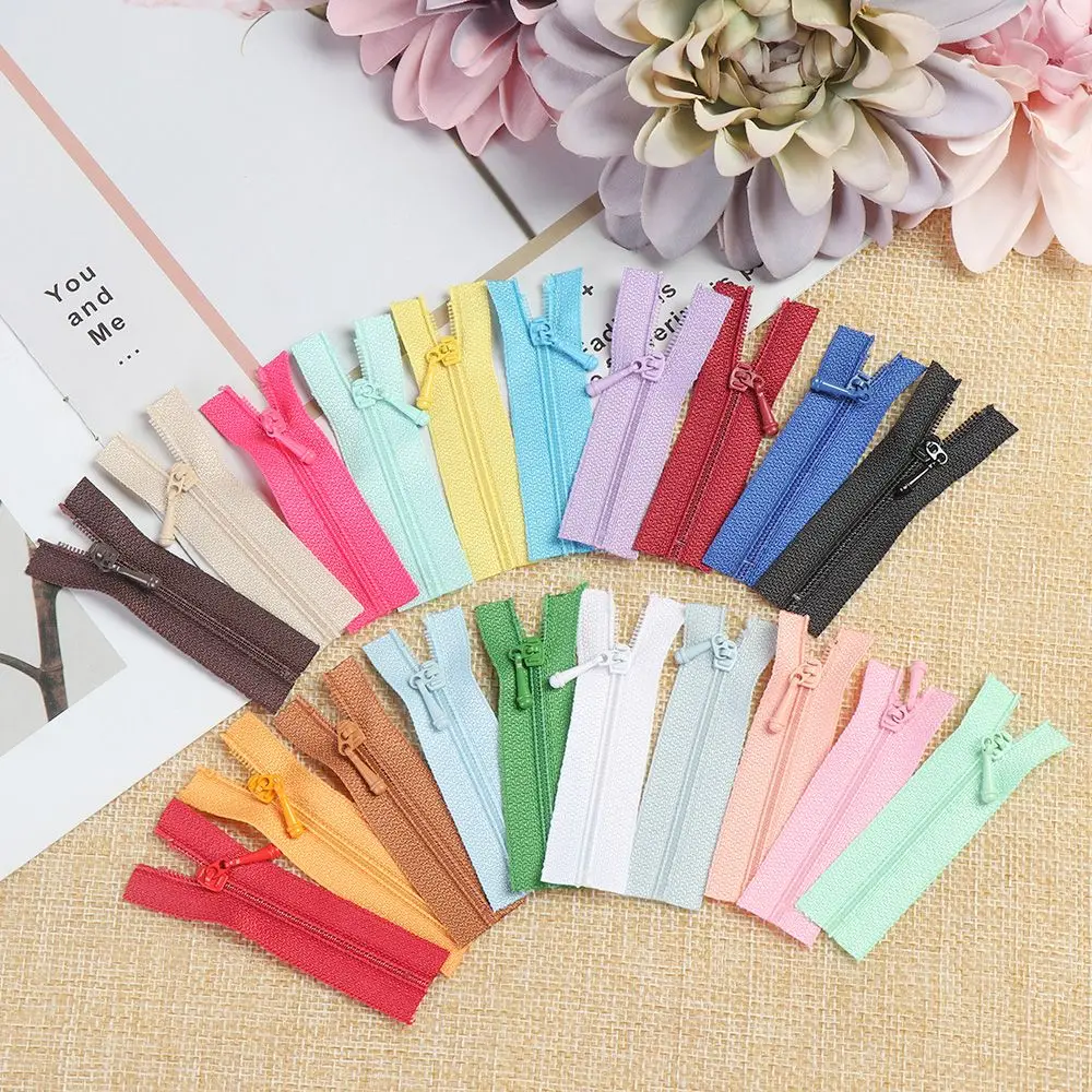 5pcs Colors Mini Zipper Doll Clothing Zipper DIY Handmade Sewing Scrapbooking Garment Applique DIY Doll Clothes Accessory