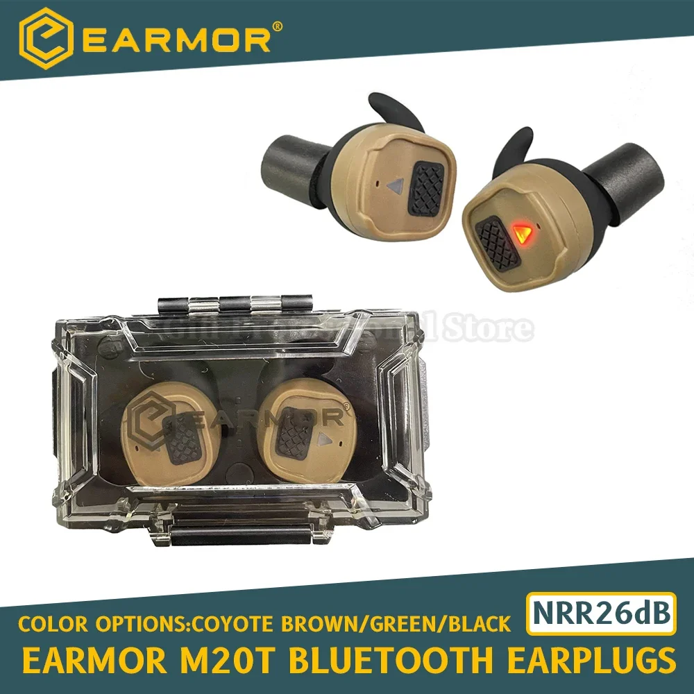 

Earmor M20T Military Tactical Bluetooth Headset Electronic Shooting Noise-Proof Earbuds/Noise-Cancelling Hearing Protection