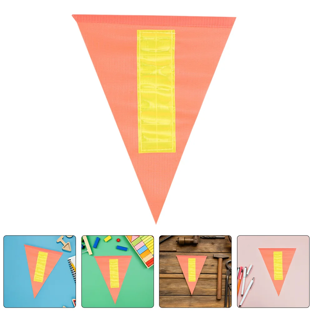 

4pcs Reflective Safety Flag Triangle Bicycle Flag High Visibility For Kids Bike Scooter Wheelchair Outdoor Riding Replacement