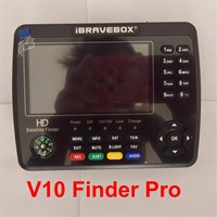 iBRAVEBOX V10 Finder Pro Satellite Finder Signal Meter 4000mAh Battery For DVB-S/S2/S2X Receiver Sat Detector 4.3inch Screen