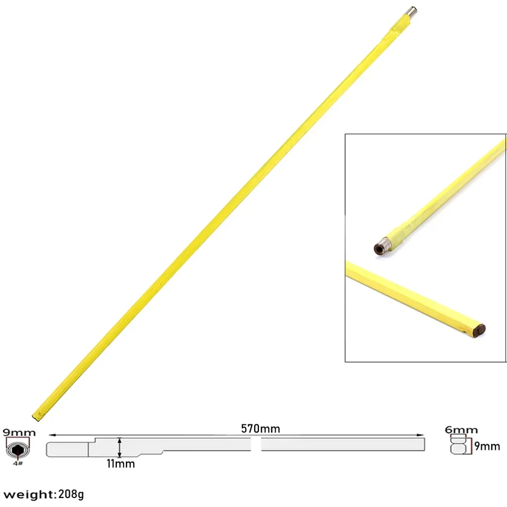 Bass Electric Guitar Parts 630mm/570mm/ 440mm yellow adjustment lever Two Way & Two Course Adjustable Truss Rod