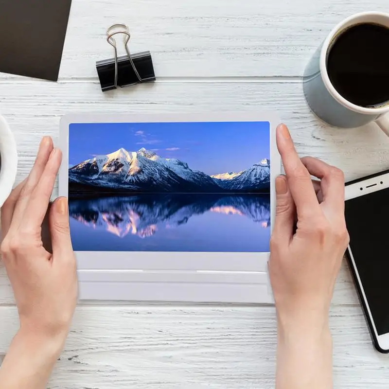 Cell Phone Screen Magnifier 3D Movies Phone Projector Gadgets HD Mobile Video Movie Smartphone Screen Amplifier Projector For