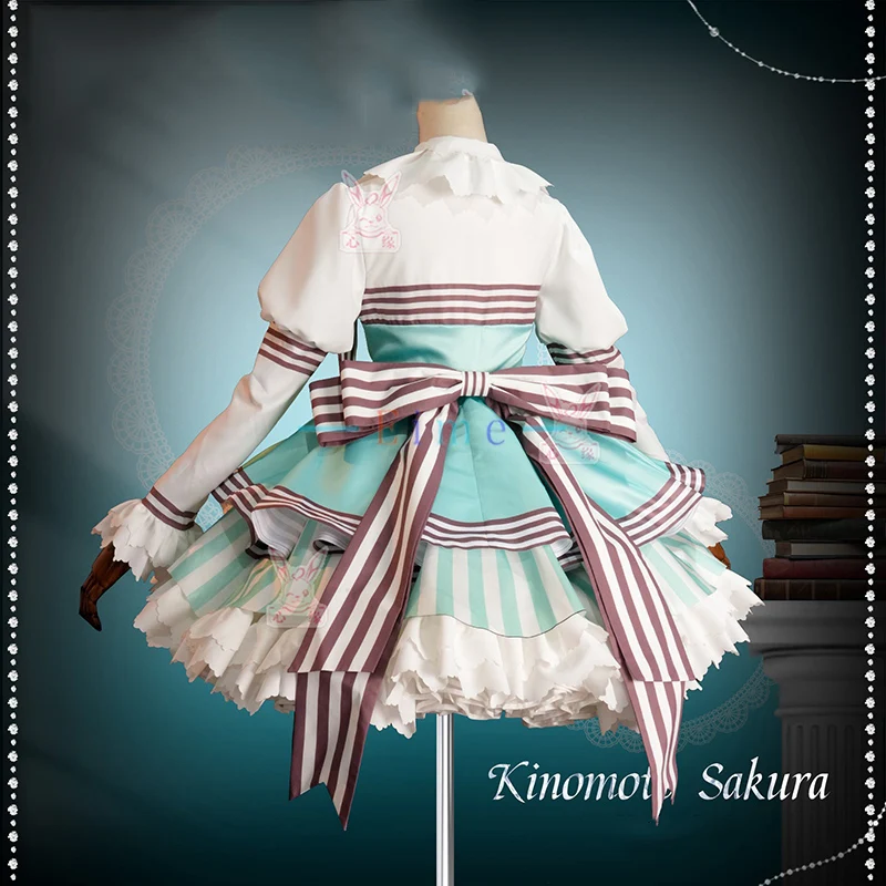 أنيمي بطاقة الآسر كينوموتو ساكورا تأثيري حلي النعناع الشوكولاته الفتيات الحلو لوليتا هالوين كرنفال الزي الرسمي فستان الحفلات البدلة #5