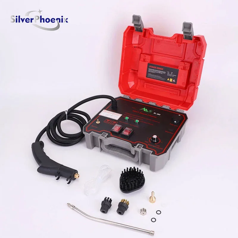 Portbale High Pressure Steam Cleaning Machine Portable Cleaner High temperature Adjustable Kitchen Hood Cleaning Equipment 240V