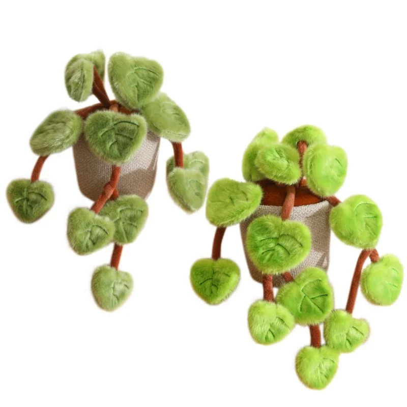 

Искусственное подвесное растение-игрушка: мягкая пушистая плюшевая игрушка в горшке, имитирующая зеленую лиану Потос ‌ Милая плюшевая игрушка-кукла для декора спальни