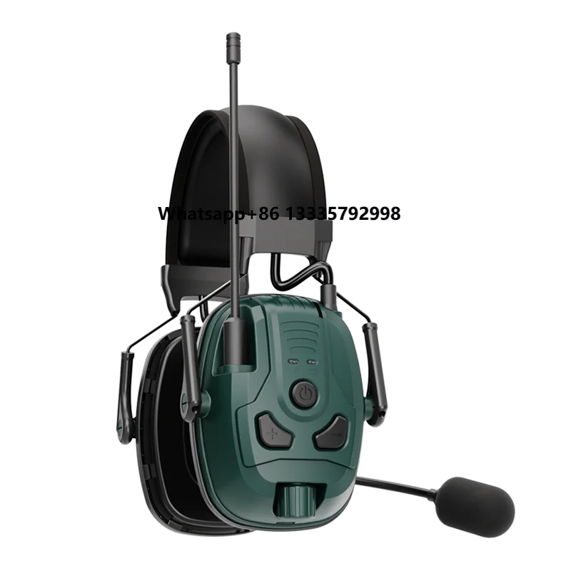 

Ear Headset with Microphone Custom Logo Working Noise Cancelling Intercom Accessory