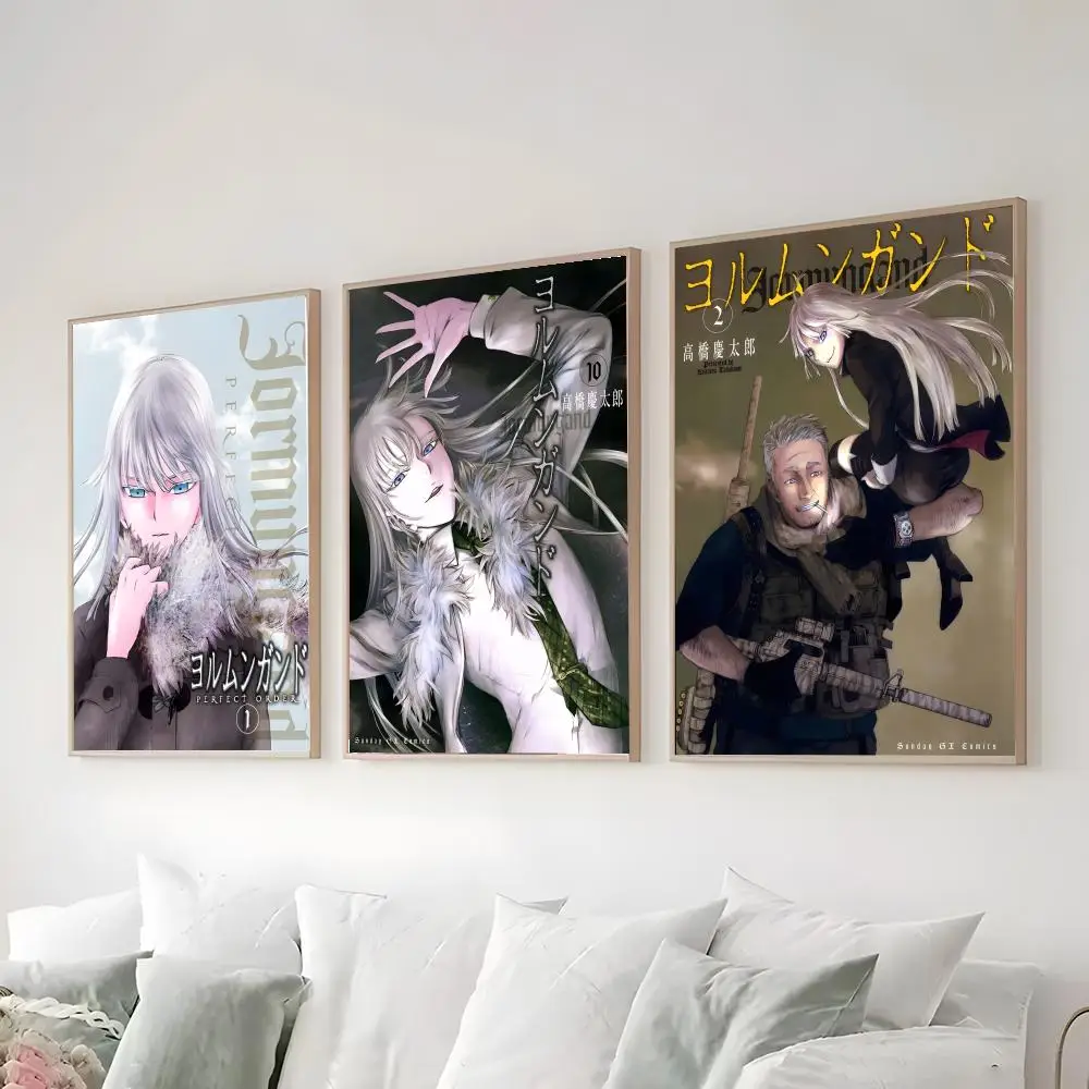 Action Packed Spy Anime J-Jormungands Poster Bedroom and living room posters, canvas paintings, wall art, home decoration