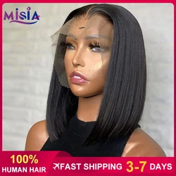 Straight Bob Wig Lace Front Human Hair Wigs For Women Short Bob Wig 13x4 Lace Frontal Wig Glueless Wig Human Hair