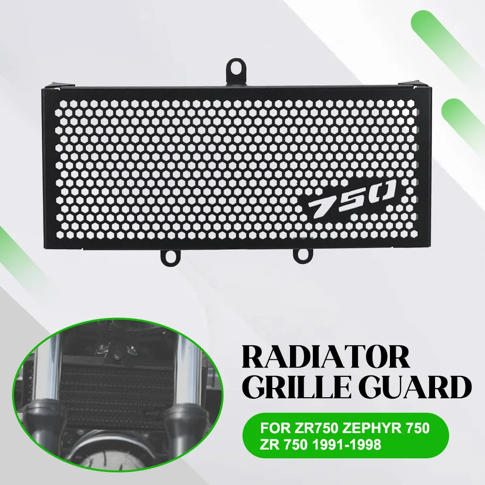 

For Kawasaki ZR750 ZEPHYR 750 ZR 750 1991-1992-1993-1994-1995-1996-1997-1998 Motorcycle Radiator Grille Guard Protective Cover