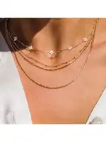 1 Pair Fashion Heart-Shaped Pig Nose Clasp Minimalist Versatile Stackable Stainless Steel Necklace Bracelet Chain For Women - Image 6
