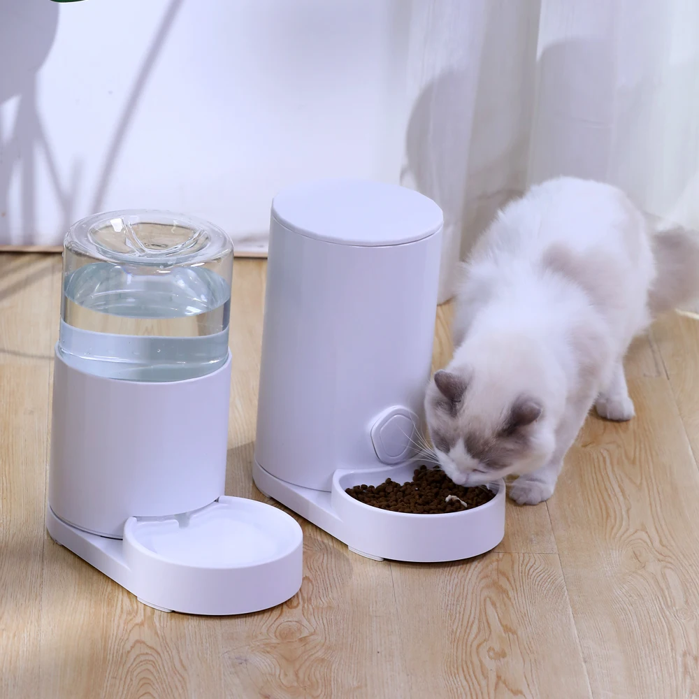 HOOPET Large Capacity Pet Dog Cat Automatic Feeder Detachable Dog Cat Water Dispenser Food Feeding Device For Cat Dog Pet Supply