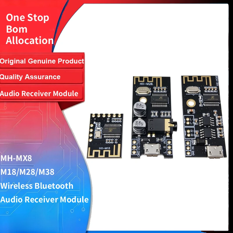 MH-MX8 Wireless Bluetooth Audio Receiver Module M18/M28/M38 Lossless Hi-Fi Stereo Sound Decoder Boar DIY Refit for Arduino Diy