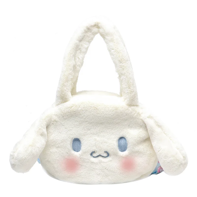 Ins niedlichen weißen weichen Plüsch Umhängetasche modische Mädchen Cartoon Handtasche Hund süße weibliche Tasche Sanrio Cinna moroll Kawaii