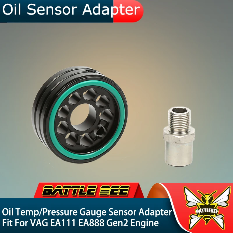 

Oil Filter Adapter Universal Car Oil Temperature Pressure Gauge Sensor Adapter For VAG EA111 EA888 Gen2 BB-UOA-003