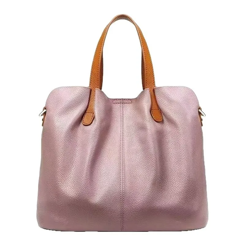 

Women's Bag New Diagonal Cross Commuting Leisure Fashionable Large Capacity Soft Leather Single Shoulder Hand-held Women's Bag