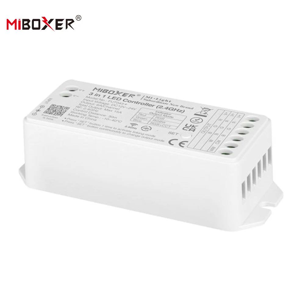 New Miboxer FUT043A+ FUT043+ RGB RGBW RGB CCT Smart LED Control System Smartphone APP/2.4GHz RF Control CCT & Brightness