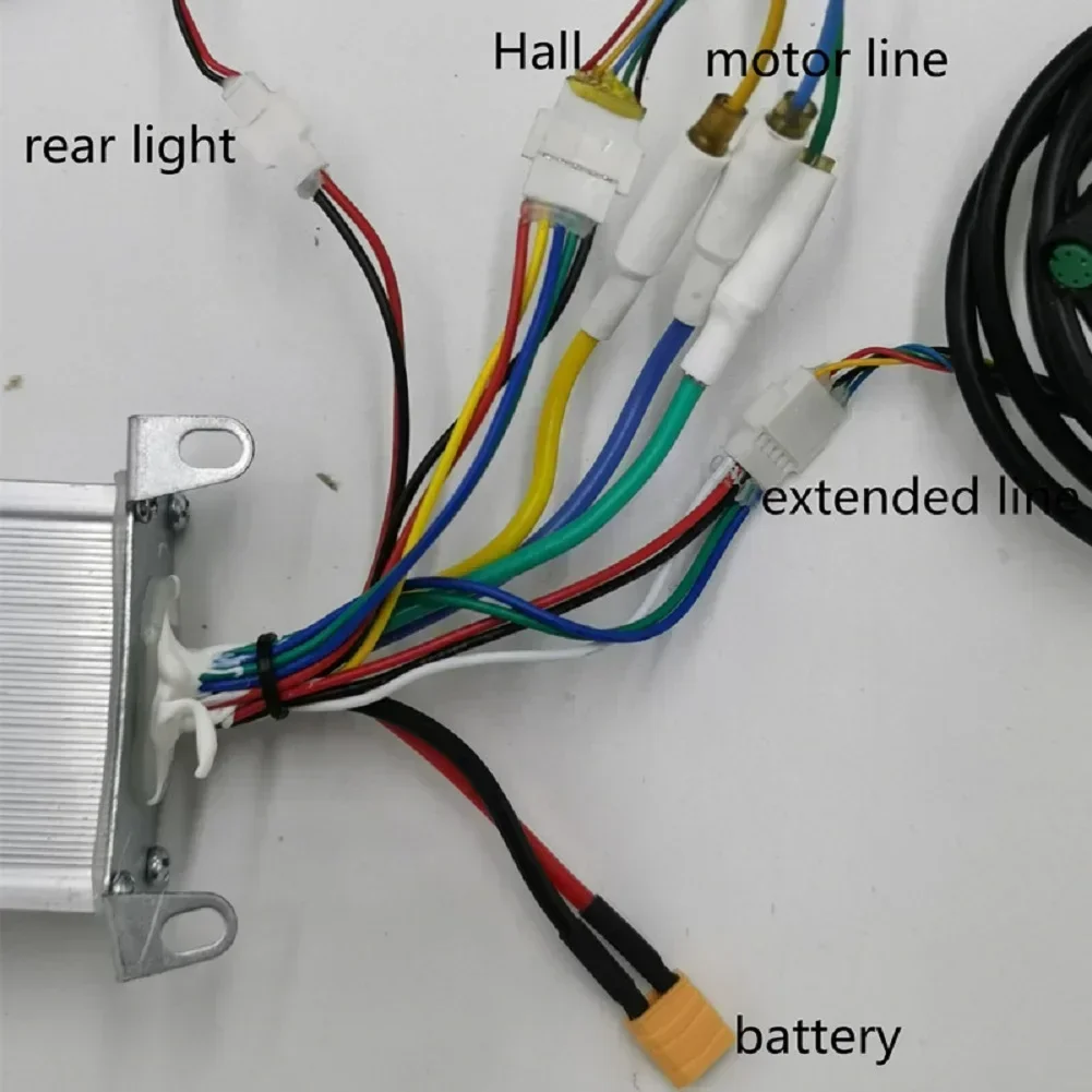 Set di acceleratore per cruscotto controller EScooter 36V 350W Display a LED Maniglia Freno Faro Parti di ricambio per scooter elettrico