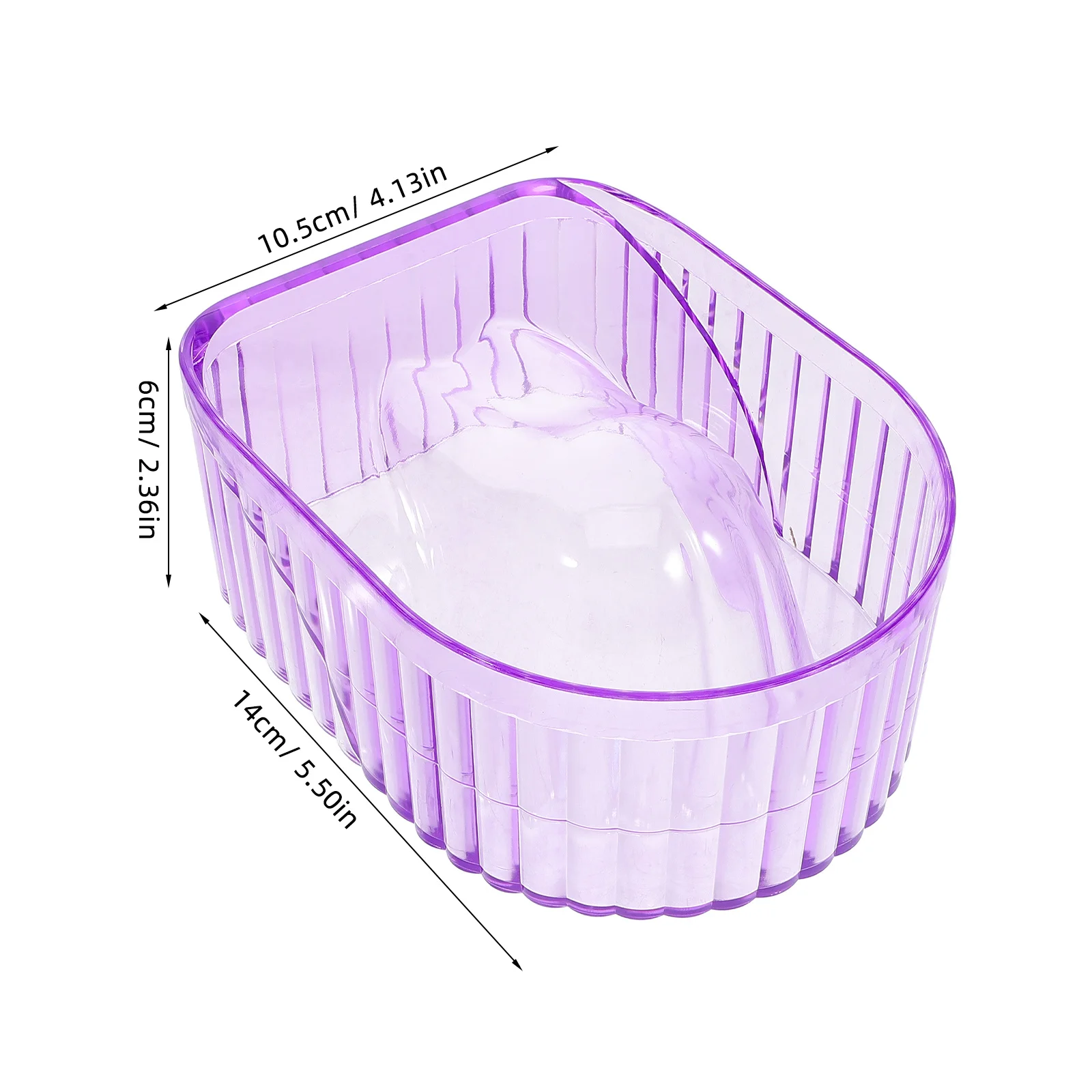 Nagelbadkom Paars Duurzaam Plastic Professionele Manicure Gel Polish Remover Losweken Acryl Nagels Spa Salon Gebruik