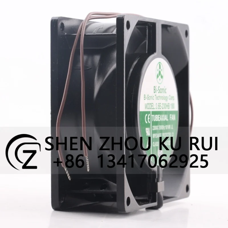 New Bi-Sonic AC 230V 16/14W EC DC 3.5E-230HB 180 9CM All Metal 92X92X38MM High Temperature Resistance Cooling Fan