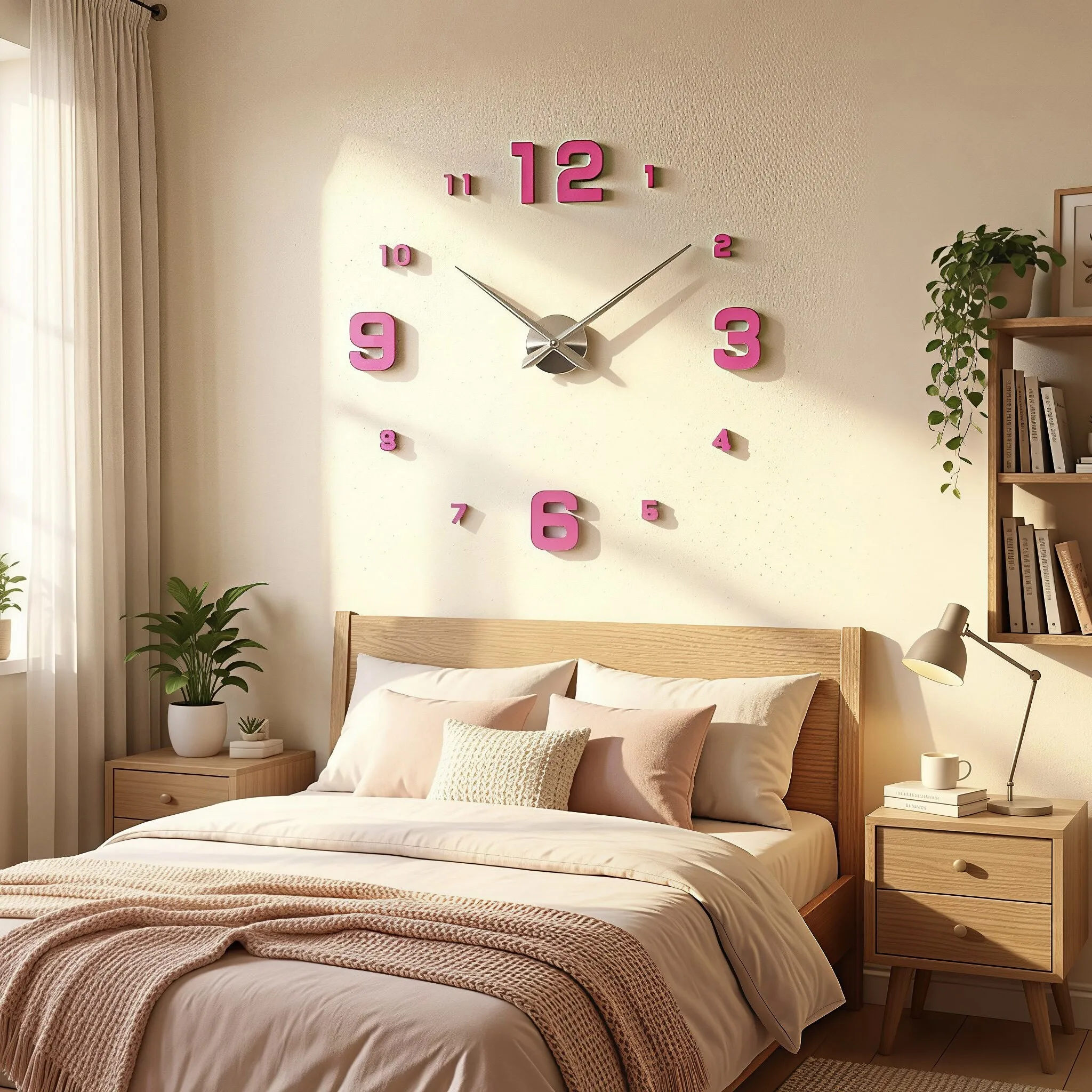 Fashion 3D Red big size wall clock mirror sticker DIY wall clocks home decoration large wall clock meetting room