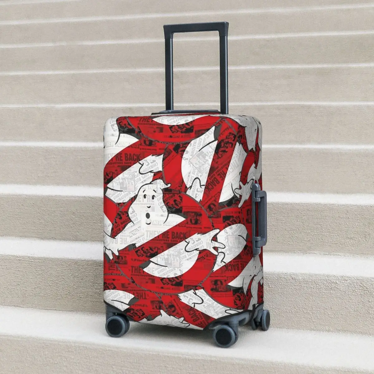 

The GhostBusters Logo Pattern Suitcase Cover Protection Elastic Travel Luggage Protector Covers for 18-32 Inch