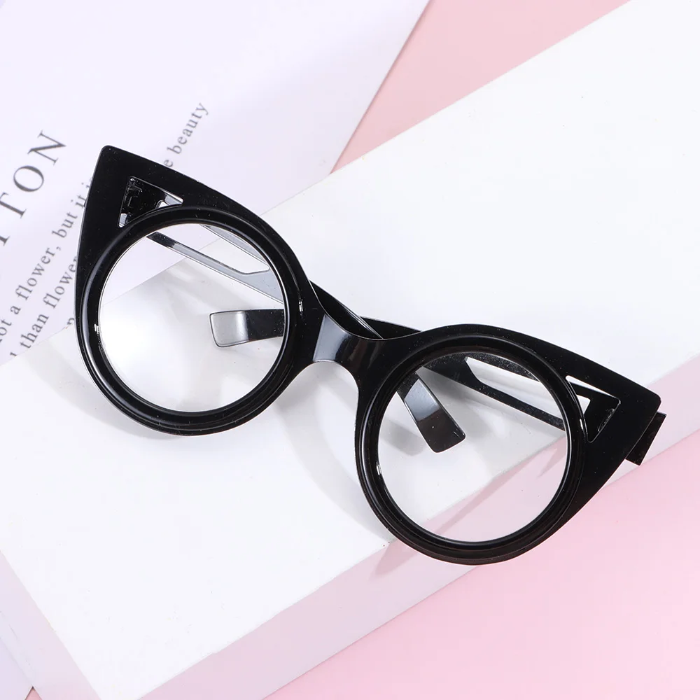 10cm Fashion Glasses Clothes For 20~25cm Dolls Cute Round Shape Frame Plush Doll Eyeglasses for 1/3 1/4 BJD Dolls Accessories