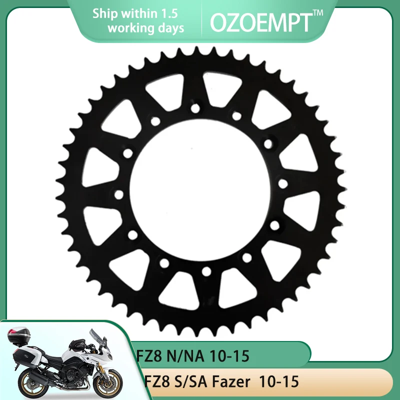 

OZOEMPT 525-46T Motorcycle Rear Sprocket Apply to FZ8 N/NA 10-15 FZ8 S/SA Fazer 10-15