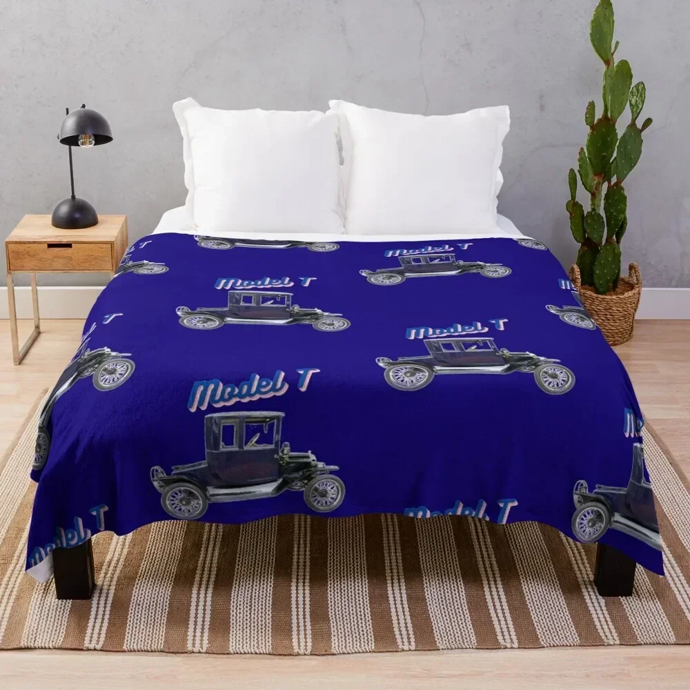 

The Iconic Model T Throw Blanket Warm Plush Fuzzy Blanket for Living Room