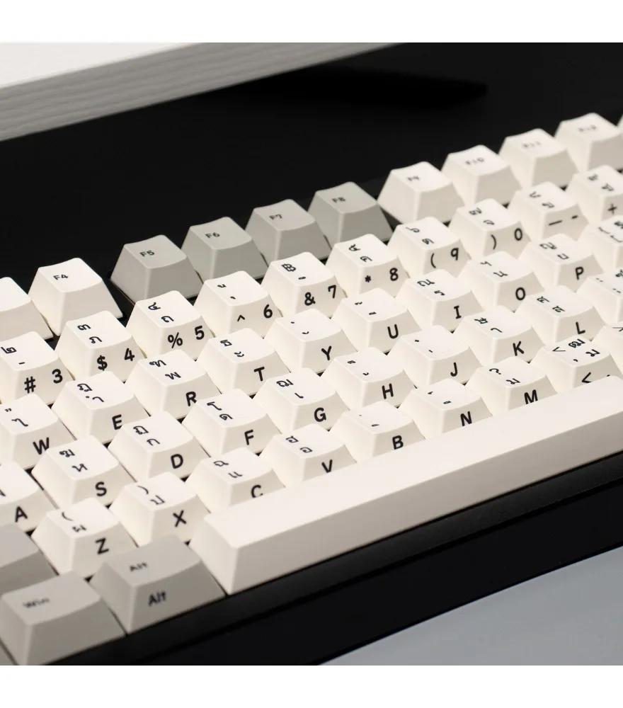 Retro side engraved keycaps Korean/Thai/Taiwan phonetic full set PBT hot sublimation original wooting mechanical keyboard