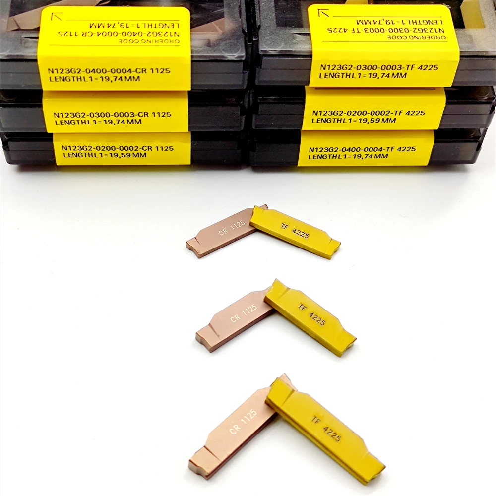 N123G2 0200 0300 0400 2mm 3mm 4mm CR1125 TF4225 inserti in metallo duro per scanalatura tornio taglierina strumento di separazione e scanalatura N123 G2