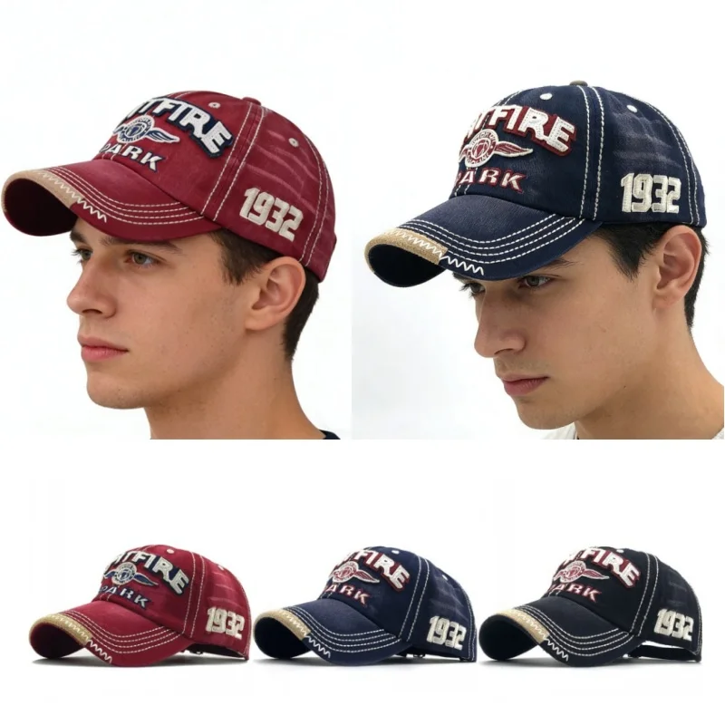 

SPARK Embroidered Letter Printed An-ti UV Golf Baseball Cap Unisex Sports Running Hiking Sunhat Hiking Fishing Club Hat Visors