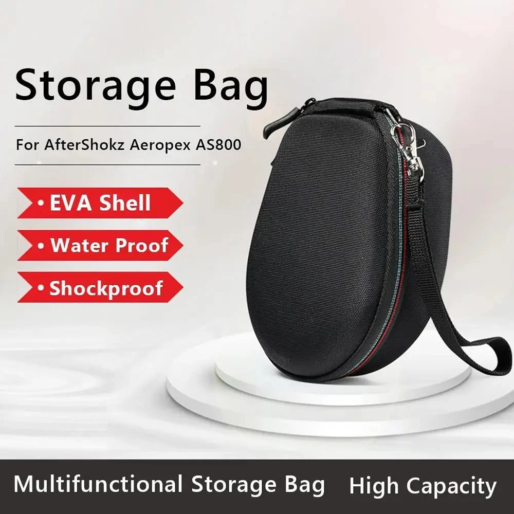 Suitable For AfterShokz Aeropex AS800 Bone Conduction Earphone Shock-Absorbing Case, Portable Protective Storage Bag Suitcase