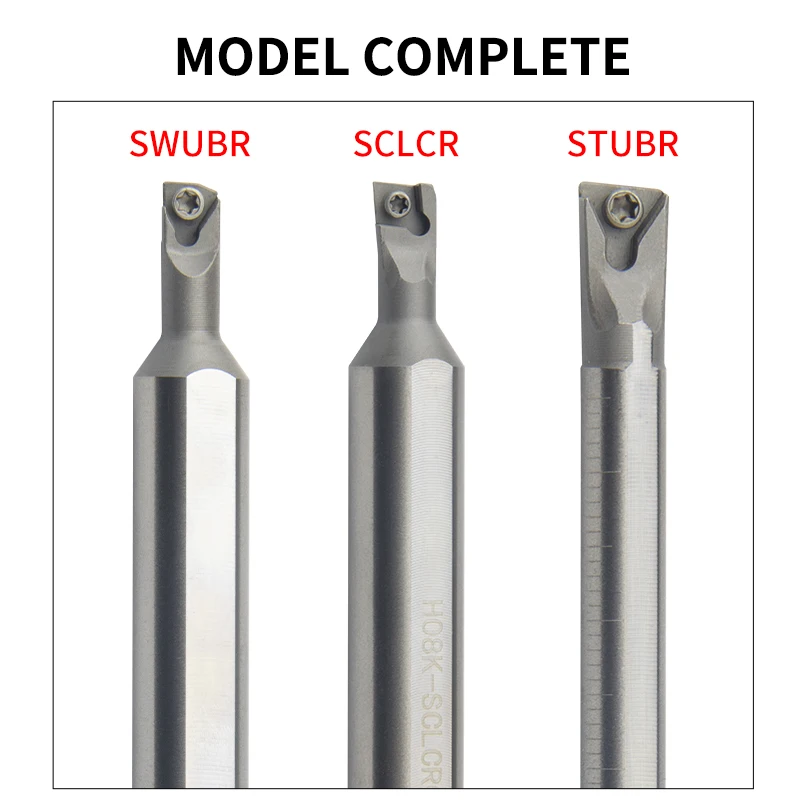 HSS Large handle small head turning tool bar H06K-STUBR06/H1005K-SWUBR06/ H10K-SCLCR06-16  Carbide Inserts TBGT/WBMT/CCMT